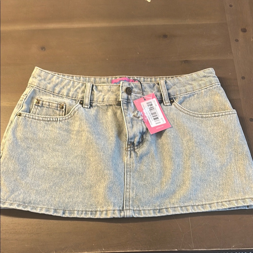 Edikted denim Mini Skirt NWT